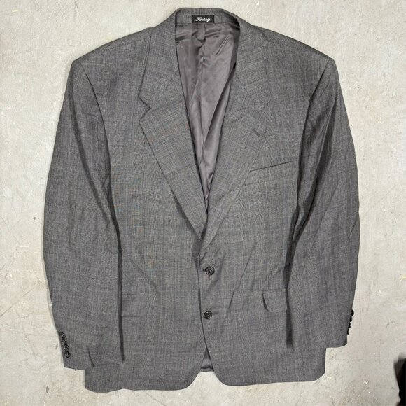 Vintage Heritage Ermenegildo Zegna Blazer Wool Sport Coat Grey 46R - Picture 2 of 10